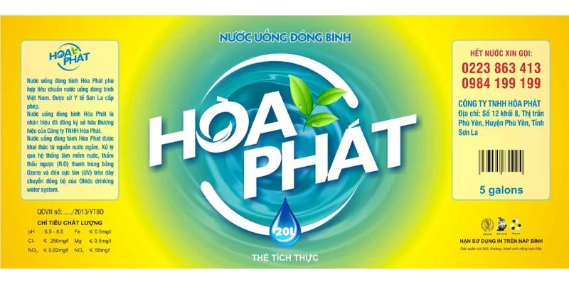 avt Dây chuyền lọc nước đóng bình hoà phát