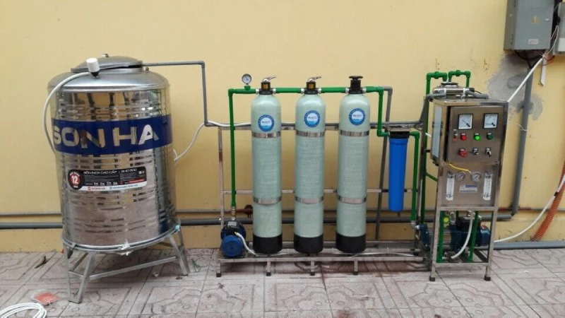 dây chuyền lọc nước giang hồng