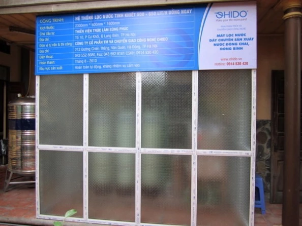 Dây chuyền lọc nước đóng bình thiền viện trúc lâm 6