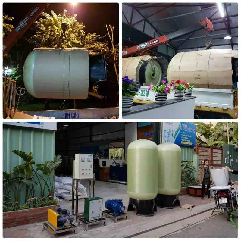 Hệ thống lọc nước giếng khoan chùa đại từ ân 1
