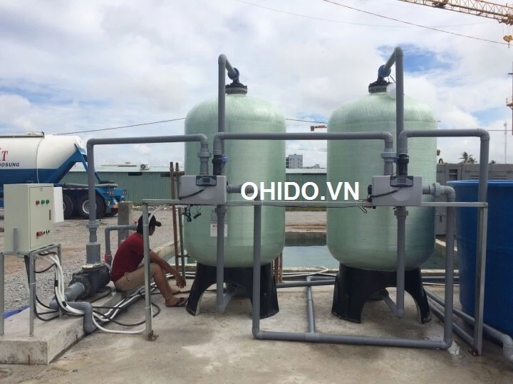 hệ thống lọc nước giếng khoan bệnh viện kiên giang 2