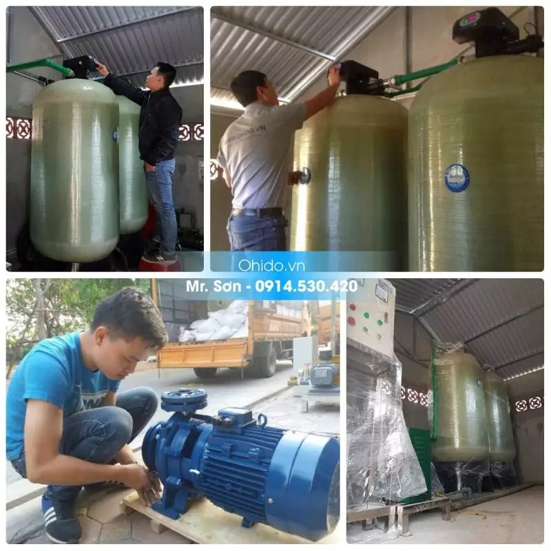 Hệ thống lọc nước giếng khoan chùa đại từ ân