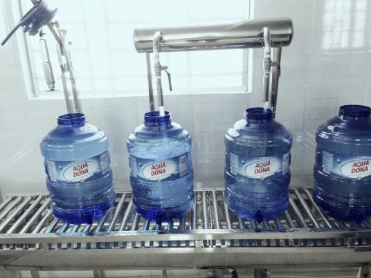 Dây chuyền lọc nước đóng bình aquadona 1
